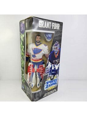SIGNED 1998 NHL Playmates Pro Zone Grant Fuhr Collectors Series 12" Autographed